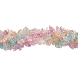 Ice flake quartz 1pkg5, chip bead 15 inch mix medium to extra-large