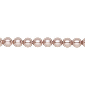 Pearl 1pkg100 vintage rose, Crystal Passions&reg; 5mm round 5810