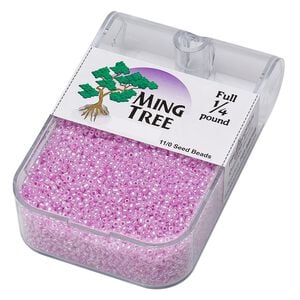Seed bead, Ming Tree&trade;, glass, pkg/1/4 pound, #11 round, opaque ceylon lilac.