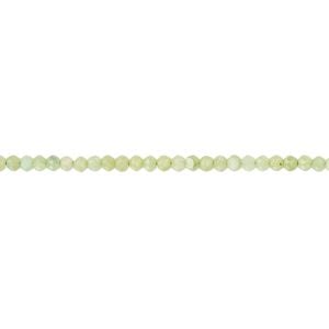 Peruvian green opal 1pkg1, faceted round bead natural B grade, 15.5-16 inch 2mm