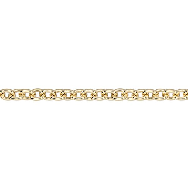 Chain 1pkg1 14Kt gold-filled cable, 3mm, 5 foot unfinished image number 0