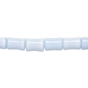 Bead, cat's eye glass (fiber optic glass), blue-violet, 9x5mm-10x7mm bamboo. Sold per 14-inch strand, approximately 40 beads.