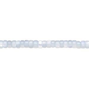 Mother-of-pearl shell 1pkg1, heishi bead 15.5 to 16 inch blue 3x2mm