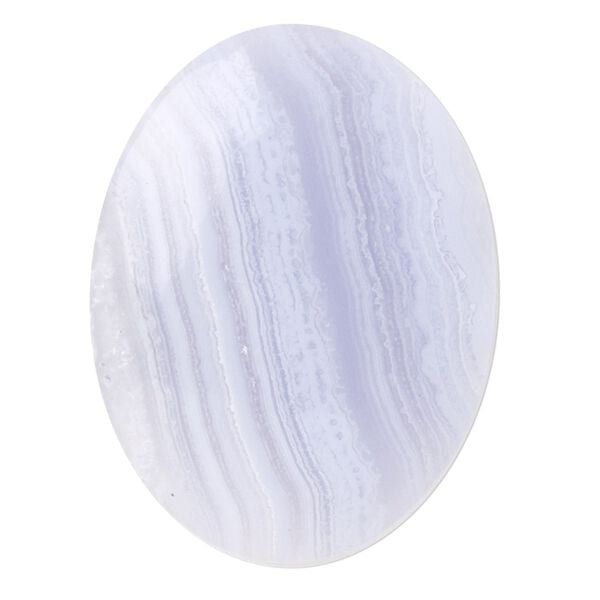 Blue lace agate 1pkg1, calibrated oval cab natural 40x30mm image number 0