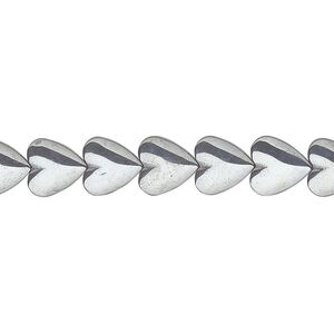 Hemalyke&trade; 1pkg1, heart bead 15.5-16 inch 8mm