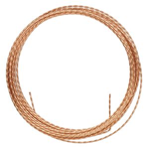 Wire, ParaWire&trade;, copper, twisted square, 21 gauge. Sold per 15-foot section.
