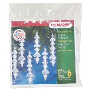 Ornament kit 1pkg 1 The Beadery&reg;, polystyrene, icicles, mixed colors, ornament (7017).