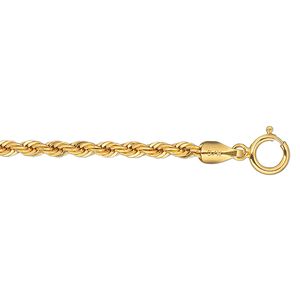 Chain 1pkg1 14Kt gold-filled French rope, 2.5mm / springring clasp, 24 inch