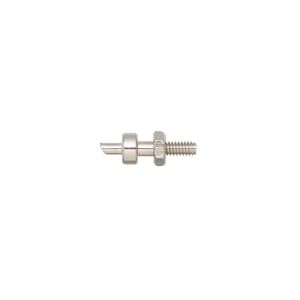 Replacement pin, Wubbers&reg;, steel, pkg/5, 12x4mm with 4x1.5mm nut and 1.5mm round punch.