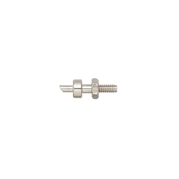 Replacement pin, Wubbers&reg;, steel, pkg/5, 12x4mm with 4x1.5mm nut and 1.5mm round punch. image number 0