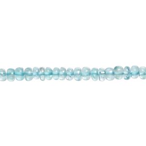 Apatite 1pkg1, rondelle bead natural B grade, 15.5-16 inch graduated