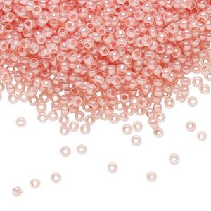 Seed bead, TOHO BEADS&reg;, glass, pkg/50g, #11 round, opaque ceylon impatiens pink (TR-11-911).