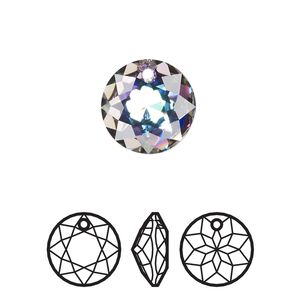 Drop 24pk crystal light vitrail, Swarovski&reg; 14mm pendant classic cut 6430