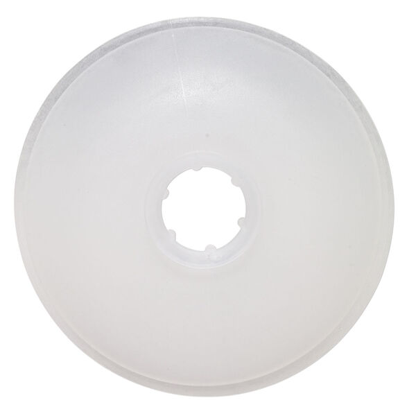 Huggy Spool&reg;, pliable plastic, clear, 3-1/2 inch round with 4/5 inch hole. Sold per pkg of 4. image number 0