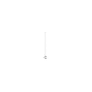 Head pin 1pkg10 sterling silver, 0.5 inch / 1.5mm ball tip, 22 gauge