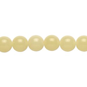 Olive new "jade" 1pkg1, round bead natural 15.5-16 inch 8mm