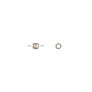 Bead 1pkg10 sterling silver, 3x2mm textured rondelle, antiqued Hill Tribes