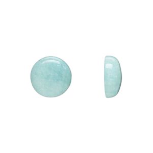 Amazonite 1pkg1, calibrated round cab natural 12mm