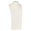 Display, necklace, leatherette, cream, 21 x 9-1/2 x 5 inches. Sold individually. image number 0