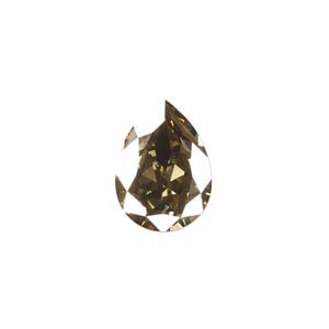 Fancy stone 1pkg1 crystal bronze foil back, Crystal Passions&reg; 18x13mm pear 4320