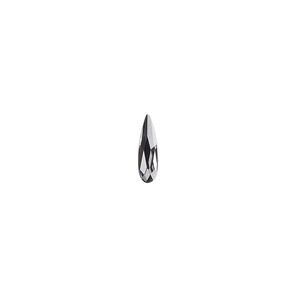 Flat back 30pk crystal silver night, Crystal Passions&reg; 10x2.8mm raindrop 2304