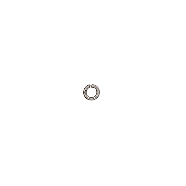 Jump ring 1pkg500 stainless steel, 4mm round, 20 gauge / 2.4mm inside diameter image number 0