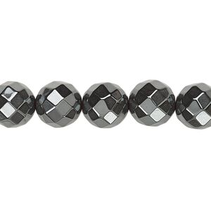 Hemalyke&trade; 1pkg1, faceted round bead 15.5-16 inch 10mm