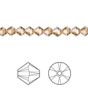 Bead 720pk light Colorado topaz, Swarovski&reg; 5mm XILION bicone 5328