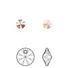Drop 720pk light rose shimmer, Swarovski&reg; 6mm pendant mini disk 6428 image number 0