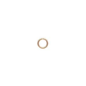 Jump ring 1pkg1000 gold-plated, 5.5mm round, 20 gauge / 4mm inside diameter / brass