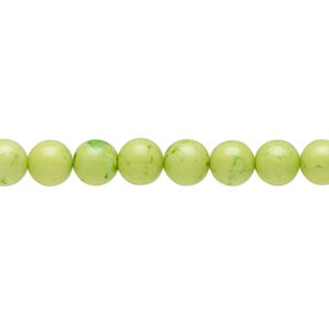 Magnesite 1pkg1, round bead 15.5-16 inch 5-6mm