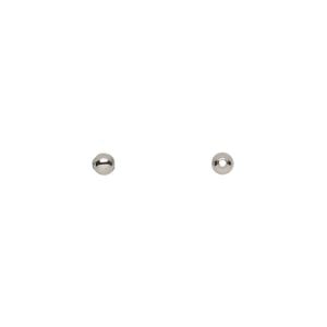 Bead 1pkg100 stainless steel, 3mm round