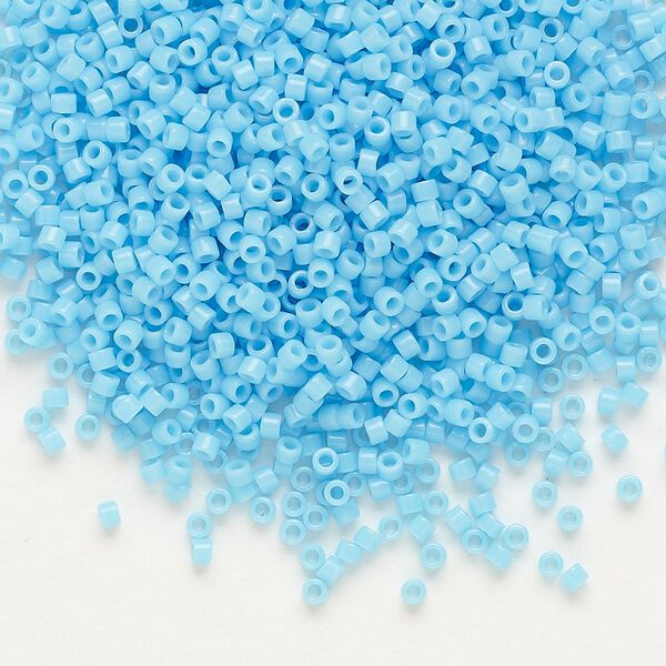 Seed bead, Delica&reg;, glass, pkg/250g, #11 round, opaque turquoise blue (DB-0725). image number 0