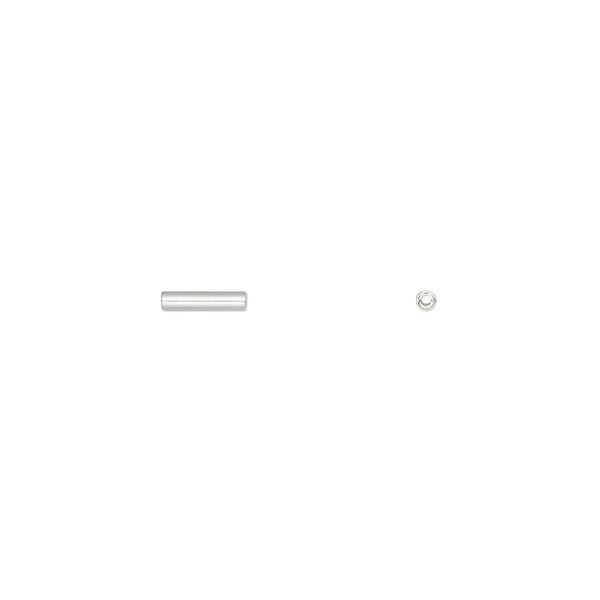 Bead 1pkg0.25troyoz sterling silver, 6x1.5mm tube image number 0