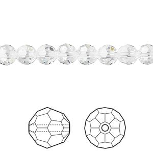 Bead 12pk crystal, Crystal Passions&reg; 6mm round 5000