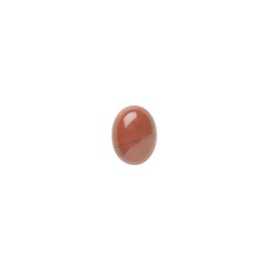 Red jasper 1pkg10, calibrated oval cab natural 8x6mm