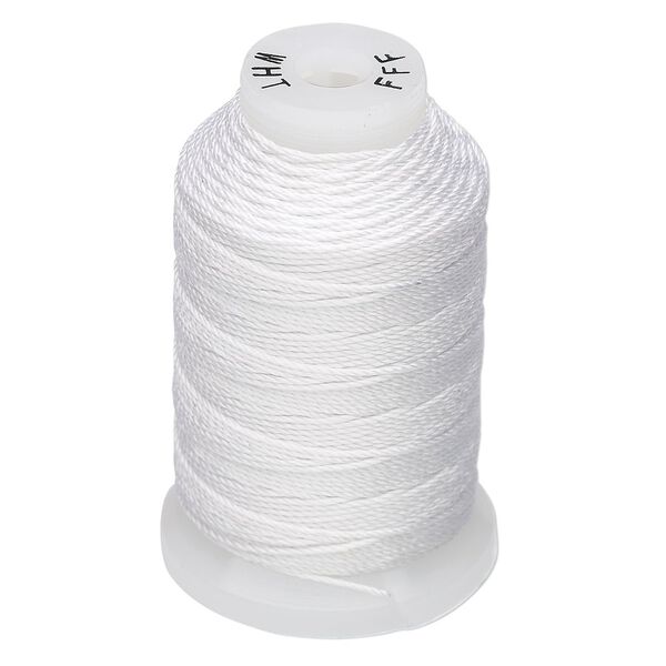 Thread, Purely Silk&trade;, white, size FFF. Sold per 92-yard spool. image number 0