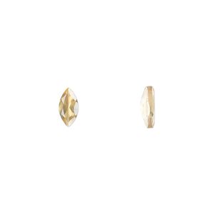 Citrine 1pkg1, hand-cut faceted marquise gem 8x4mm