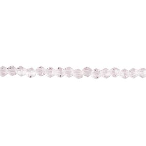 Bead 1pk 16 facets transparent pink, Celestial Crystal&reg; 3mm bicone 15.5-16 inch