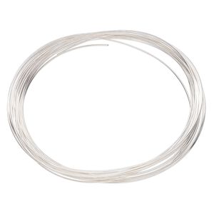 Memory wire, Beadalon&reg;, silver-plated carbon steel, 3x2-1/4 inch oval bracelet, 0.6-0.75mm thick. Sold per 0.35-ounce pkg, approximately 20 loops.