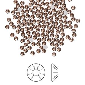 Flat back 1pkg1440, dusty rose foil back Preciosa MAXIMA Czech crystal rhinestone 2.1-2.3mm chaton rose round SS7