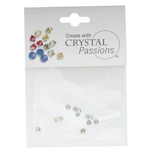 Chaton 12pk peridot foil back, Crystal Passions&reg; rhinestone PP21 1088