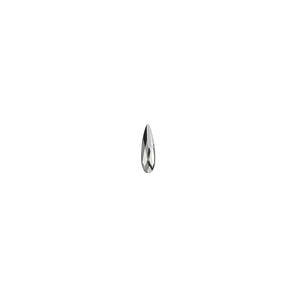 Flat back 6pk crystal silver night, Crystal Passions&reg; 6x1.7mm raindrop 2304