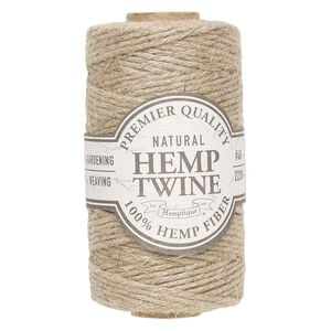 Cord, Hemptique&reg;, polished hemp, rustic natural, 2mm diameter, 48-pound test. Sold per 223-foot spool.