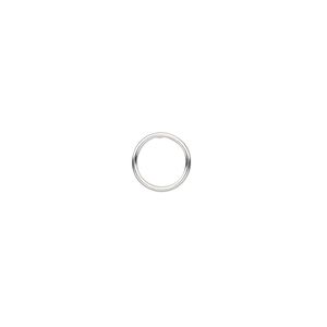 Jump ring 1pkg20 sterling silver, 8mm soldered closed round, 20 gauge / 6.4mm inside diameter
