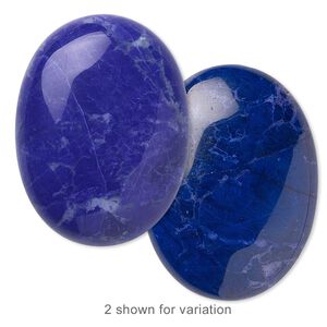 Howlite 1pkg1, calibrated oval cab 40x30mm