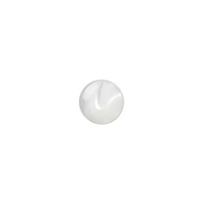 Cabochon, mother-of-pearl shell (bleached), white, 8mm calibrated round. Sold per pkg of 4.