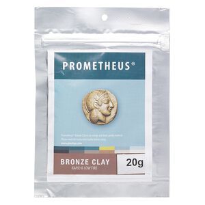 Prometheus&reg; bronze clay, pkg/20g, rapid and low fire formula.
