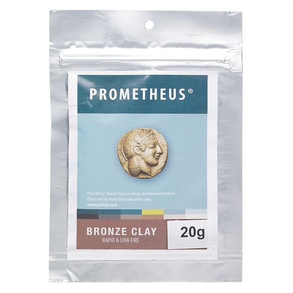 Prometheus&reg; bronze clay, pkg/20g, rapid and low fire formula. image number 0