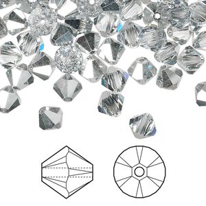 Bead 144pk crystal CAL, Crystal Passions&reg; 6mm bicone 5328